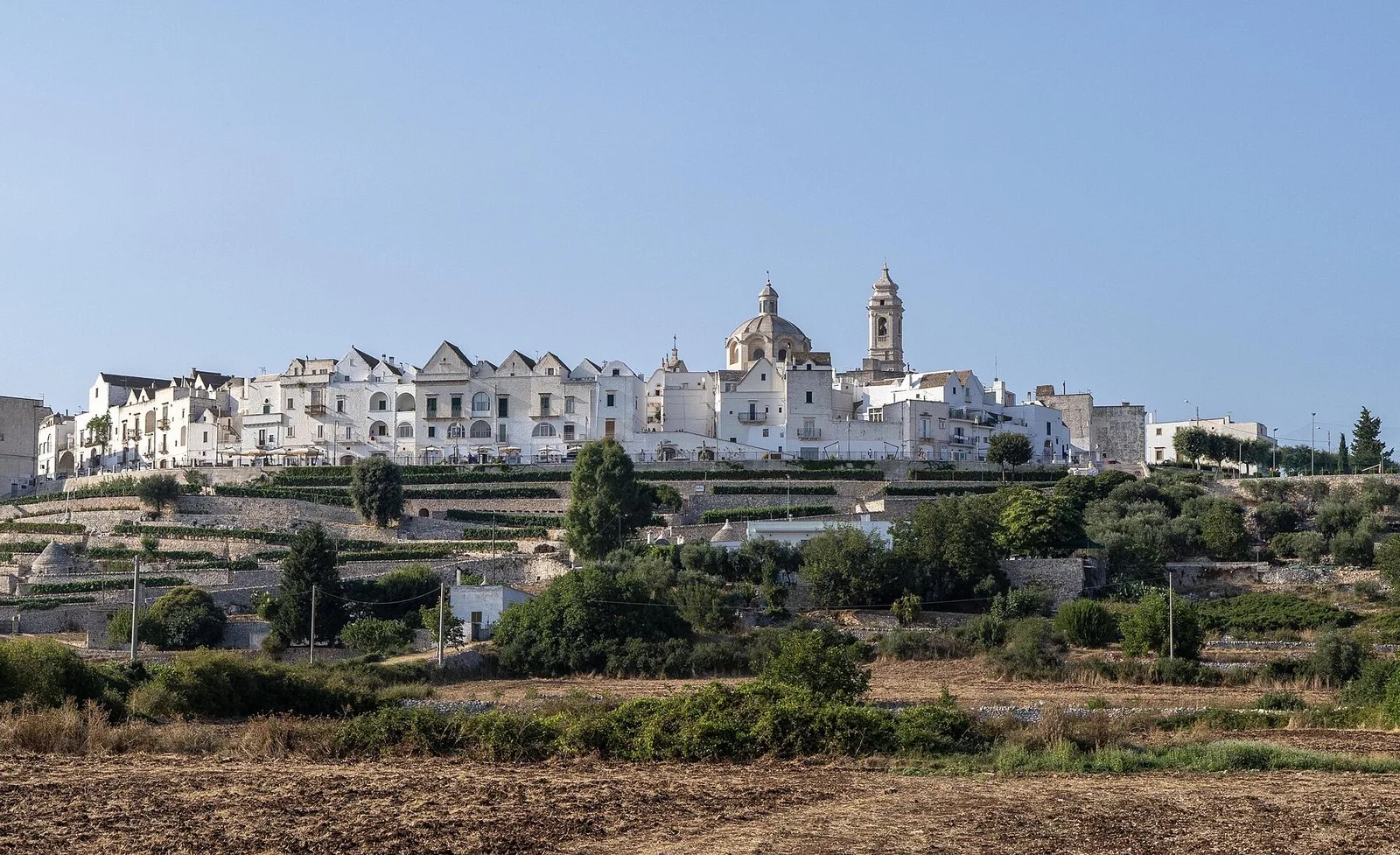 Panorama di Locorotondo, nella Valle d'Itria